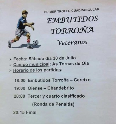 I Trofeo cuadrangular de veteranos o 30 de xullo en Oia