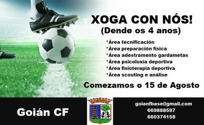 O Goin CF abre o prazo para incorporacin de novos xogadores