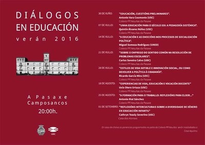 Quinto faladoiro dentro do ciclo Dilogos en educacin 