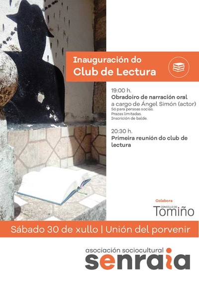 Este sbado inaugrase un clube de lectura en Tomio