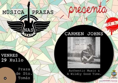 Carmen Johns, primeira protagonista do -Msica nas Prazas- este venres en concerto na Guarda