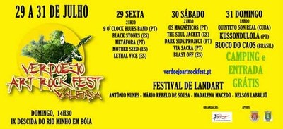 13 bandas no Verdoejo Art Rock Fest: Festival Internacional nas margens do rio Minho