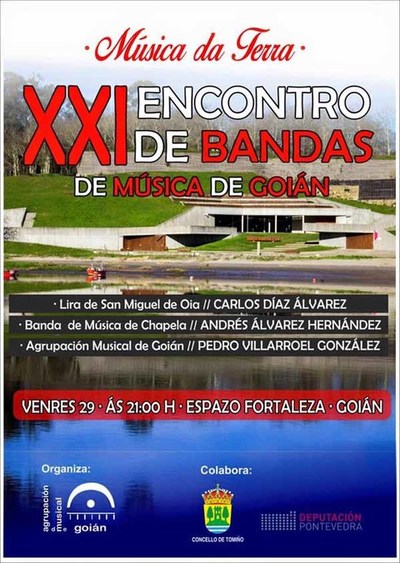 A Agrupacin Musical de Goin organiza o XXI Encontro de Bandas de Msica de Goin