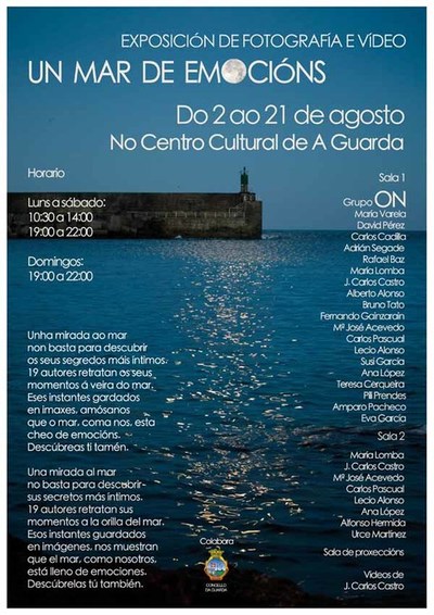 Exposicin de fotografa e video - Un mar de emocins- do 2  20 de agosto na Guarda