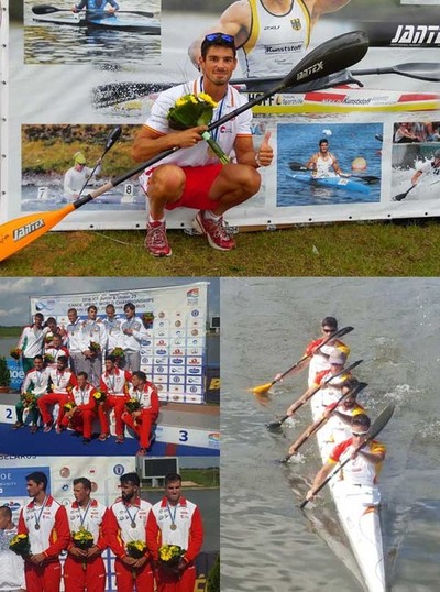 Roi Rodrguez medalla de bronce en K-4 1.000 metros en el Campeonato del Mundo sub-23