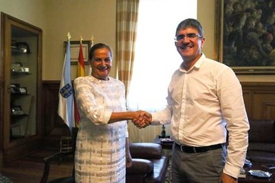 Deputacin e Concello asinan o convenio para poer en valor o sendeiro litoral da Guarda