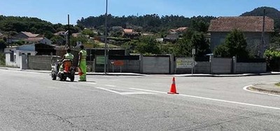Este martes comeza o pintado da sinalizacin horizontal no casco urbano de Tui