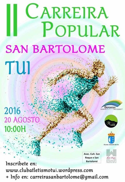 II Carreira Popular de San Bartolom - 2016 el 20 de agosto en Tui