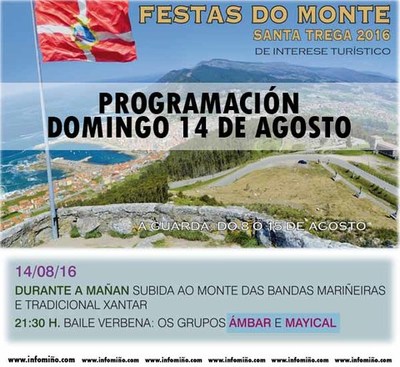 Programacin Festas do Monte 2016 - Domingo 14