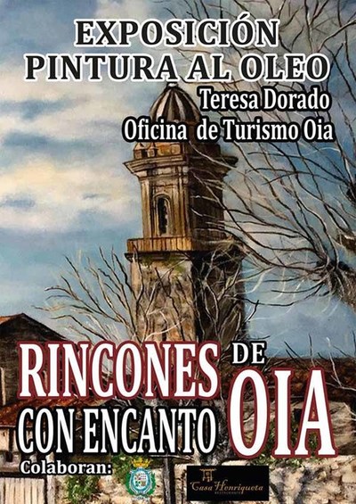 Exposicin de pinturas al leo de Teresa Dorado na Oficina de Turismo de Oia