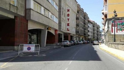 Restricins no trfico na ra Coln por obras este martes e mrcores en Tui