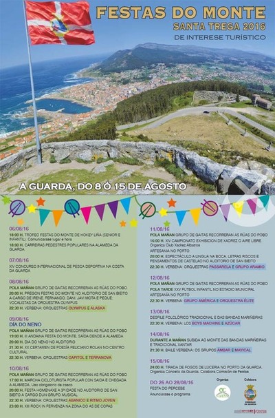 A fin de semana das Festas do monte encher as ras da Guarda de diversas actividades e moita verbena que rematarn o luns coa tirada dos fogos de lucera