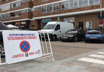 Restricins no estacionamento nas ras Compostela, Casal Aboy e Coln en Tui