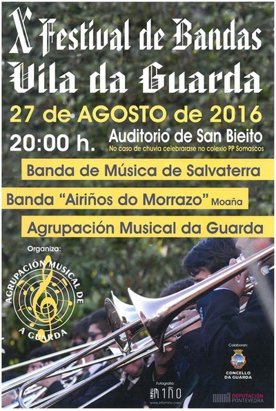 O X Festival de Bandas Vila de A Guarda ter lugar este sbado 27 de agosto