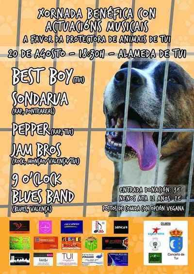 Xornada benfica para a Protectora de Animais de Tui este sbado