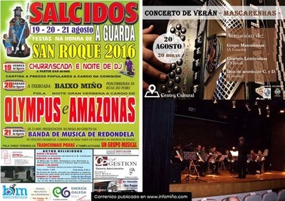  As festas de San Roque e o Concerto de vern de acordens Mascarenhas danse cita esta vindeira fin de semana na Guarda