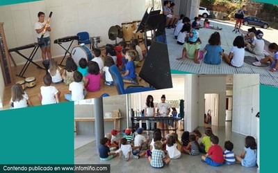 Primeiro contacto coa msica, en vern e con xogos en Tomio