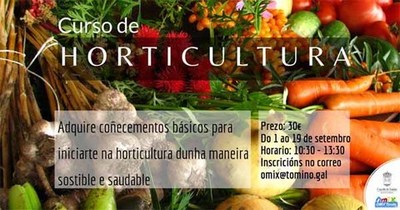 ltimas prazas para o Curso de Horticultura en Tomio
