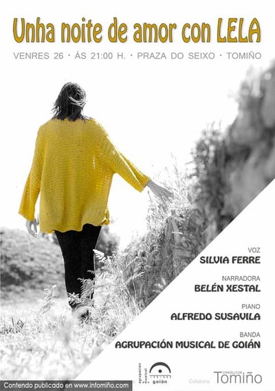 A Agrupacin Musical de Goin presenta este venres en concerto -Unha noite de amor con Lela-