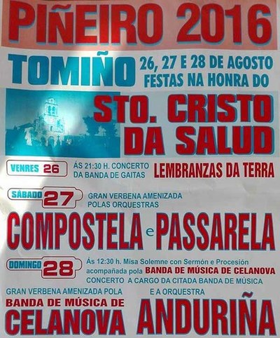 Festas Sto. Cristo da Salud do 26  28 de agosto en Pieiro-Tomio