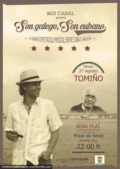 O recoecido msico Roi Casal pecha o vern cultural de Tomio co concerto -Son galego, son cubano-