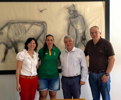 Executivo de Cerveira recebeu Ins Fernandes antes da participao nos Paralmpicos 