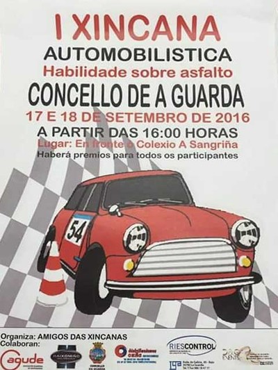 A Guarda acolle esta fin de semana a I Xincana Automobilstica de habilidade sobre asfalto