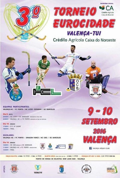 III Torneo Eurocidade de Hockey o 9 e 10 de setembro