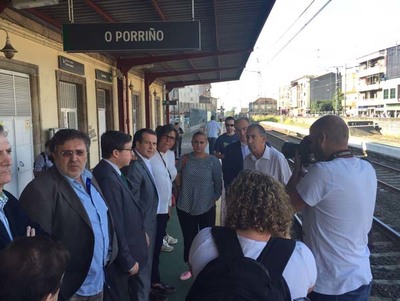A presidenta da Deputacin cancela a sa axenda pblica e permanece en O Porrio tras o accidente ferroviario
