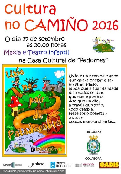 Cultura no Camio trae a Pedornes este sbado Maxia e Teatro infantil