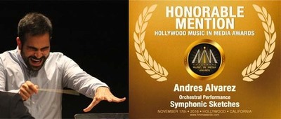 El compositor goians Andrs lvarez recibe una mencin de honor de la Hollywood Music in Media Awards por SYMPHONIC SKETCHES 