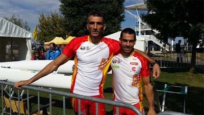 scar Graa y Ramn Ferro lograron la medalla de plata en el Campeonato del Mundo de maratn