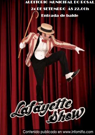 Lafayette Show leva un espectculo de maxia, comedia e humor  Auditorio Municipal do Rosal