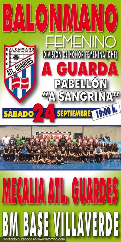 O Mecalia Atl. Guards enfrntase este sbado  BM Base Villaverde