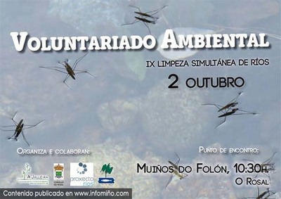 A Jalleira organiza o 2 de Outubro unha limpeza no ro foln no Rosal