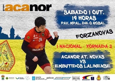 O Acanor Atl. Novs recibe este sbado no Rosal  Embutidos Lalinense
