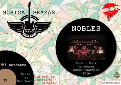 O grupo Nobles pecha este venres o festival -Msica nas Prazas- na Guarda