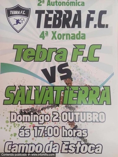 O Tebra FC recibe este domingo no Campo da Estoca  Salvatierra