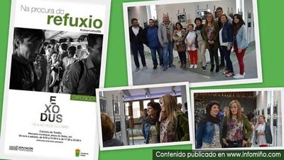 A deputada Digna Rivas e a alcaldesa de Tomio, inauguran ?Exodus-; unha mostra fotogrfica sobre o drama dos refuxiados sirios