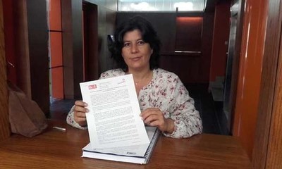 Protesta pblica do PSOE de Tomio pola falta de compromiso de Sandra Gonzlez