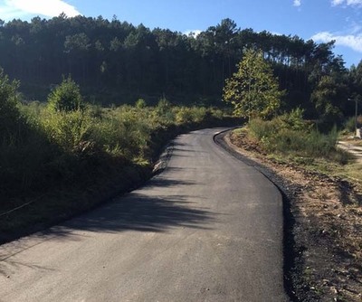 Remataron as obras de asfaltado do camio entre O Remesal e Casasnovas financiadas polo plan Marco en Tui