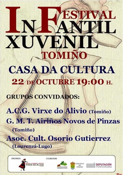 A Casa da Cultura de Tomio acolle este sbado un Festival Infantil Xuvenil de Folklore