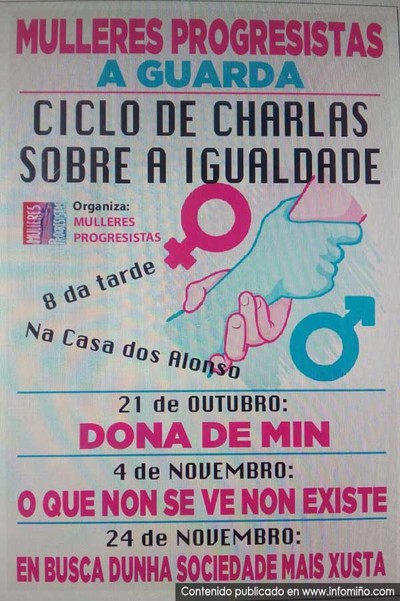 A Asociacin de Mulleres Progresistas de A Guarda organiza un Ciclo de Charlas sobre a Igualdade