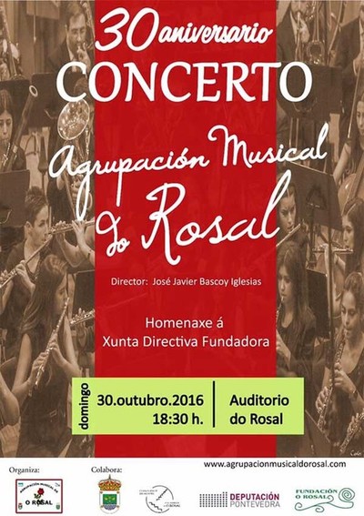 A Agrupacin Musical do Rosal festexa este domingo o seu 30 aniversario 