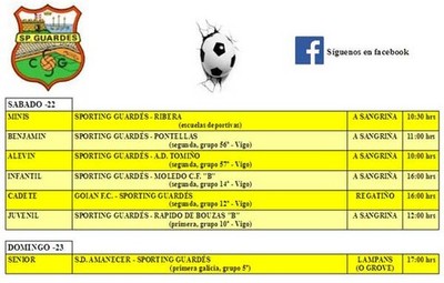 Partidos do Sporting Guards para esta fin de semana