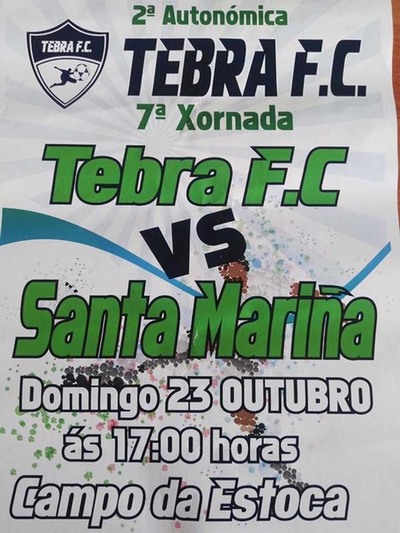 O Tebra FC xoga contra o Santa Maria este domingo no Campo da Estoca