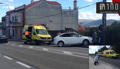 Un turismo se sae da va no Coruto na Guarda