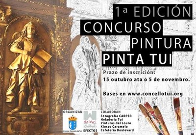 O domingo 6 de novembro celbrase o I Concurso de Pintura -Pinta Tui-