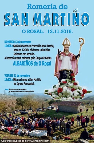A Romera de San Martio 2016 ter lugar este domingo no Rosal