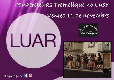 O grupo de pandereteiras Tremelique do Rosal acta este venres no Luar da TVG